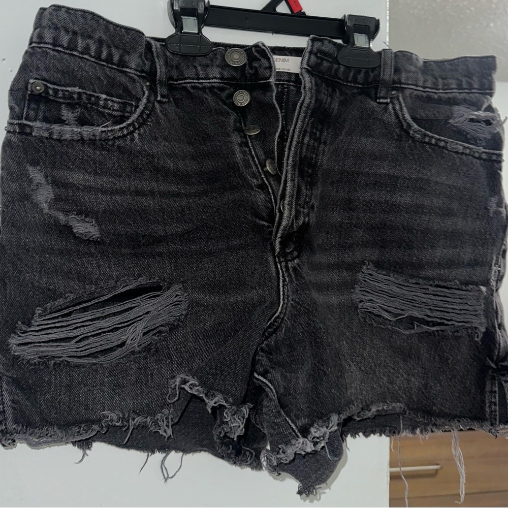 Garage Brand - Shorts in Denim Black - Short Vintage Cut Off Style